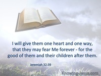 Jeremiah 32:39